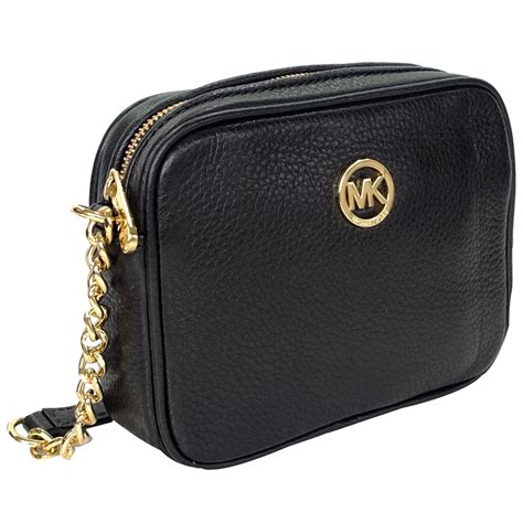 black michael kors purse with lock|Michael Kors black purse crossbody.